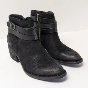 Born Payton Ankle Boots, Black Suede, Women's 8