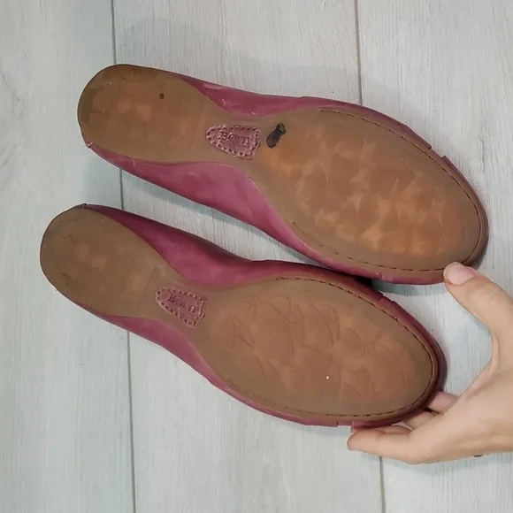 Born Women Lilly Comfort Leather Loafer Flats Ballet shoes sz 8
