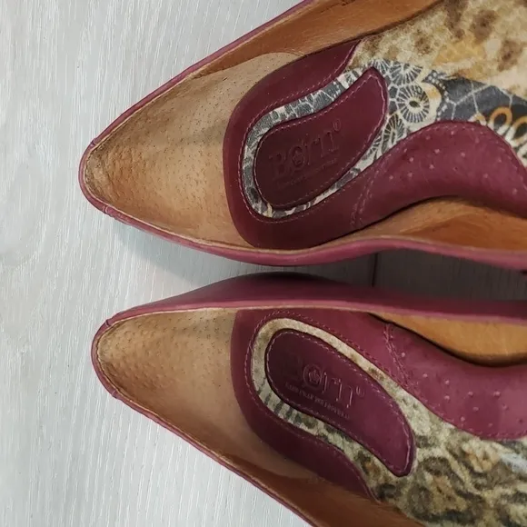 Born Women Lilly Comfort Leather Loafer Flats Ballet shoes sz 8
