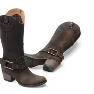 Born Women's Loreza Suede Rustic boots in Chocolate
