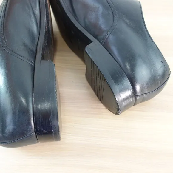 BOSS Hugo Boss Mens Dress Shoes 11 Black Derby Cuoio Formal Groom Luxury Career