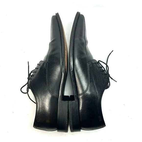 BOSS Hugo Boss Black Square Toe Dress Shoe Derby Lace Up Men’s Size US 11