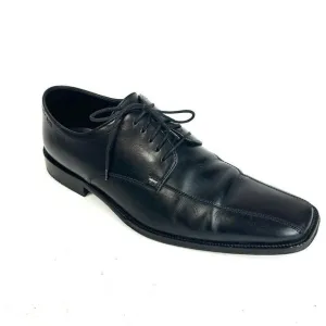 BOSS Hugo Boss Black Square Toe Dress Shoe Derby Lace Up Men’s Size US 11