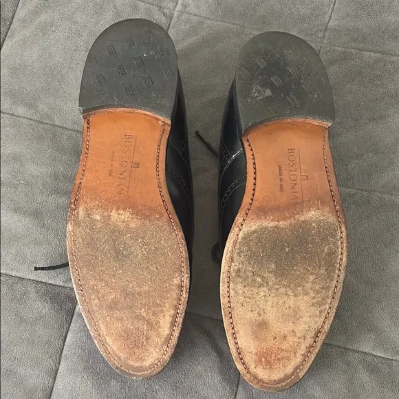 Bostonian Classics Black Leather Wingtip Oxford Men's Dress Shoes
