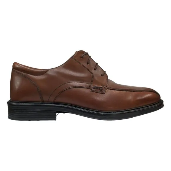 Bostonian Leather Derby Shoes Mens Tan Brown Square Bicycle Toe 28927 Size 10