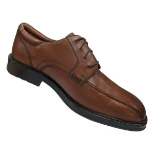 Bostonian Leather Derby Shoes Mens Tan Brown Square Bicycle Toe 28927 Size 10