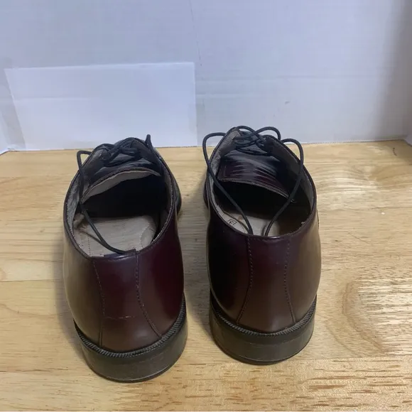 Bostonian Mens Classics Akron 20398 Burgundy Leather Oxford Dress Shoes Sz 8.5M‎