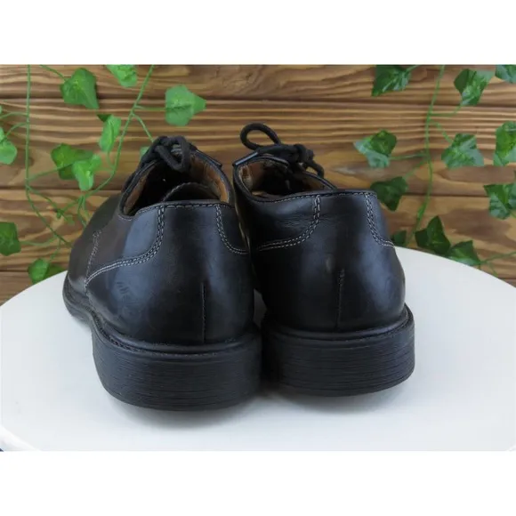 Bostonian Sz 12‎ Derby Oxfords Black Leather Men Lace Up Medium (D, M)