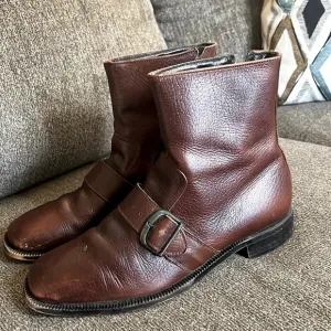Bostonian Vintage Brown Ankle Leather boots Size 8.5