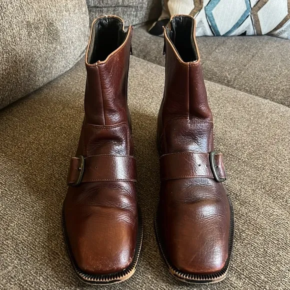 Bostonian Vintage Brown Ankle Leather boots Size 8.5