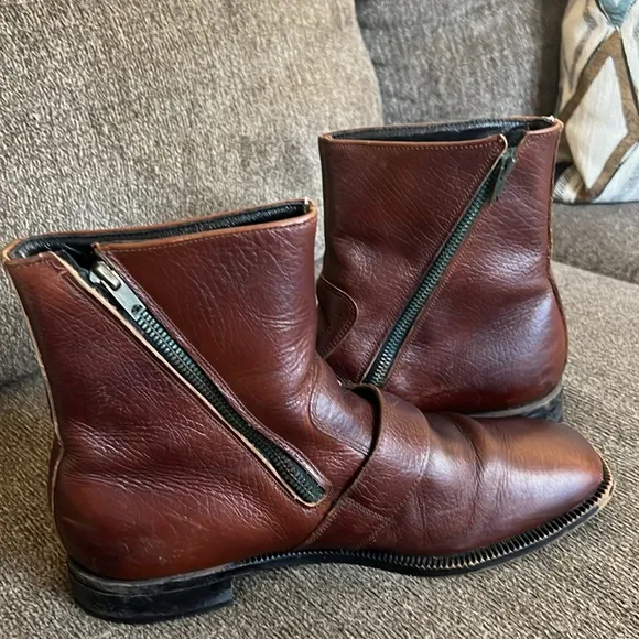 Bostonian Vintage Brown Ankle Leather boots Size 8.5