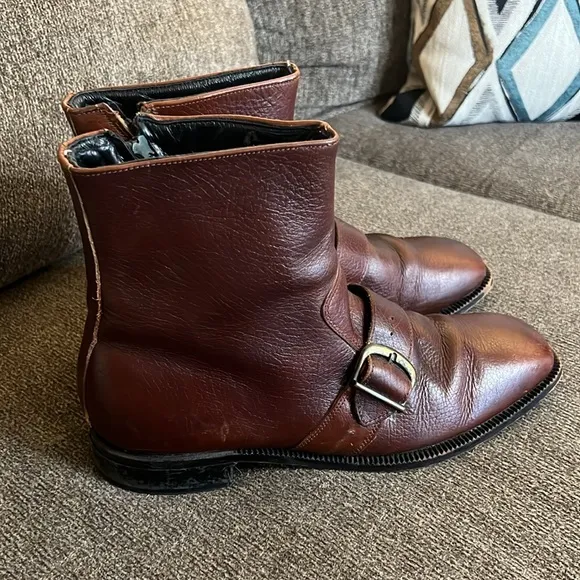 Bostonian Vintage Brown Ankle Leather boots Size 8.5