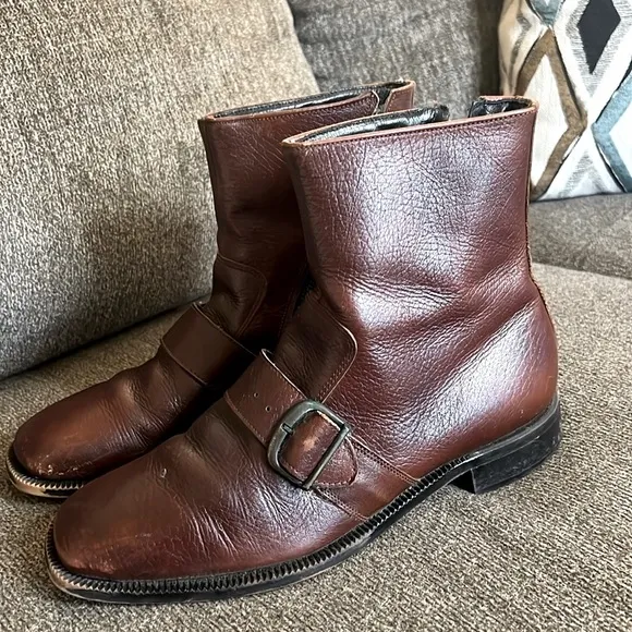 Bostonian Vintage Brown Ankle Leather boots Size 8.5