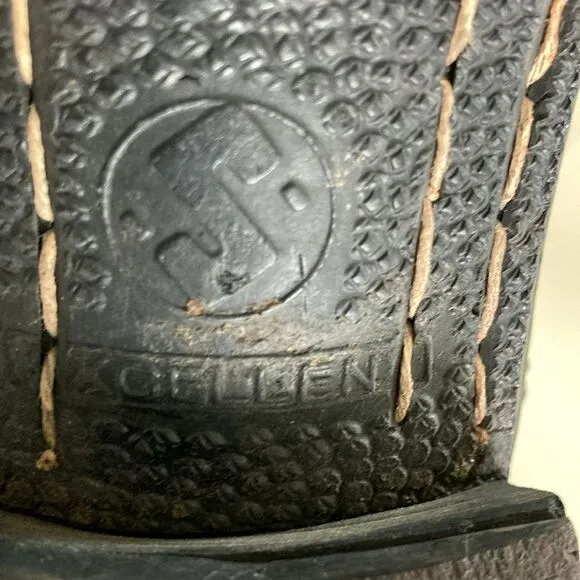 BOSTONIAN 19.5 Black Leather Boots