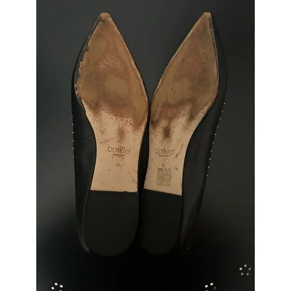 Botkier | Aubrey Studded Ballet Flats in Black | 10