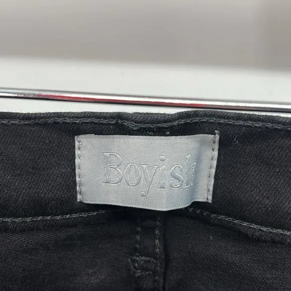 Boyish The Danny High Rise Skinny Ankle Jeans - The Black Beauty - 30 - NWOT