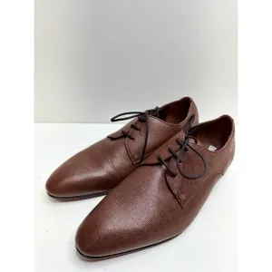 BP Derby Shoes Mens Size 10.5 Brown Textured Leather Plain Toe Shoes NEW