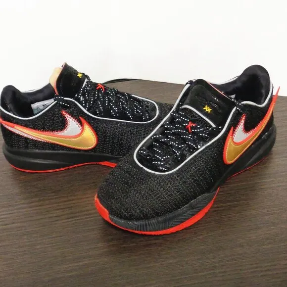 Brand New Nike LeBron XX BLK-BLK-RED Mens 8/Wms 9.5 New In Box DJ5423-001 F53