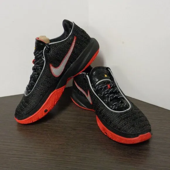 Brand New Nike LeBron XX BLK-BLK-RED Mens 8/Wms 9.5 New In Box DJ5423-001 F53