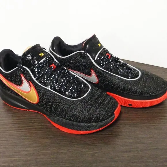 Brand New Nike LeBron XX BLK-BLK-RED Mens 8/Wms 9.5 New In Box DJ5423-001 F53