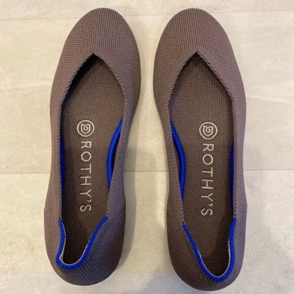Brand New! ROTHY'S Mink Round Toe Ballet Flat Shoes Women's 5