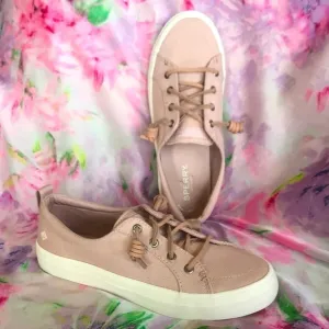 Brand New Sperry Top Siders Slip On Sneakers Pale Pink Boat Shoes