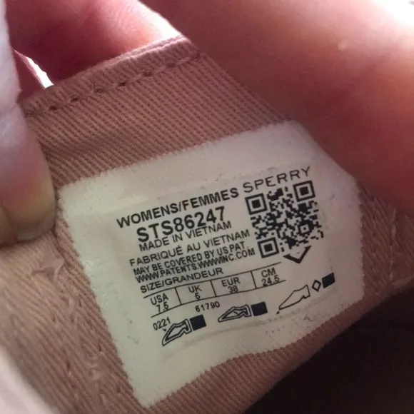Brand New Sperry Top Siders Slip On Sneakers Pale Pink Boat Shoes