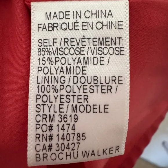 Brochu Walker Francine Crinkle Gauze Midi Dress Vermillion Red XS