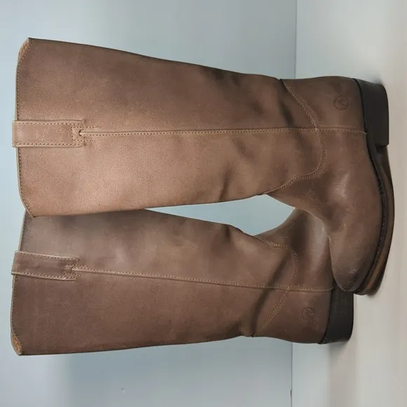 Bronx Tam Mee tall leather Western style riding boots women's size 6.5-7  EU 37