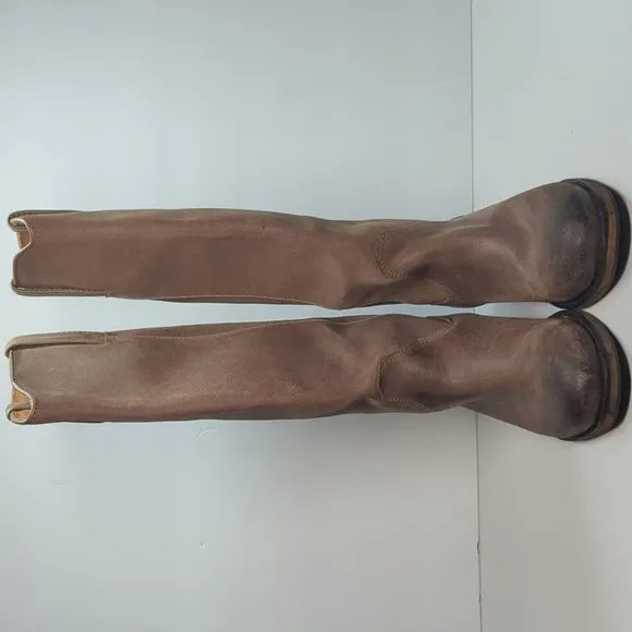 Bronx Tam Mee tall leather Western style riding boots women's size 6.5-7  EU 37