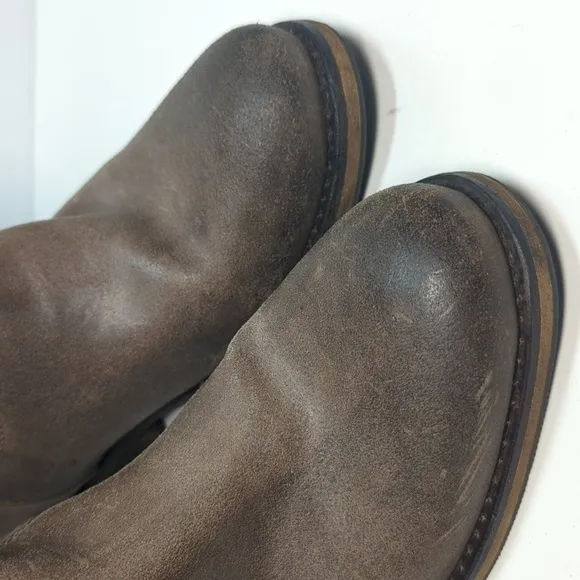 Bronx Tam Mee tall leather Western style riding boots women's size 6.5-7  EU 37