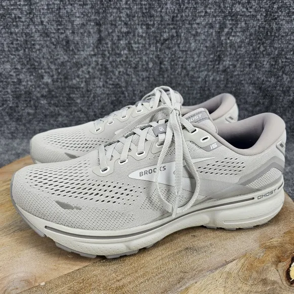 Brooks Ghost 15 Womens Size 10 Gray Athletic Running Shoes 1203801B112