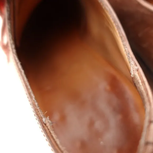 Brown Derby Shoes Mens 9 Leather Wing Tip Tan Brogues 42 Formal Classic BATA