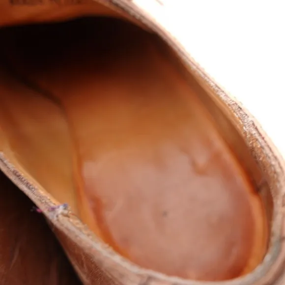 Brown Derby Shoes Mens 9 Leather Wing Tip Tan Brogues 42 Formal Classic BATA