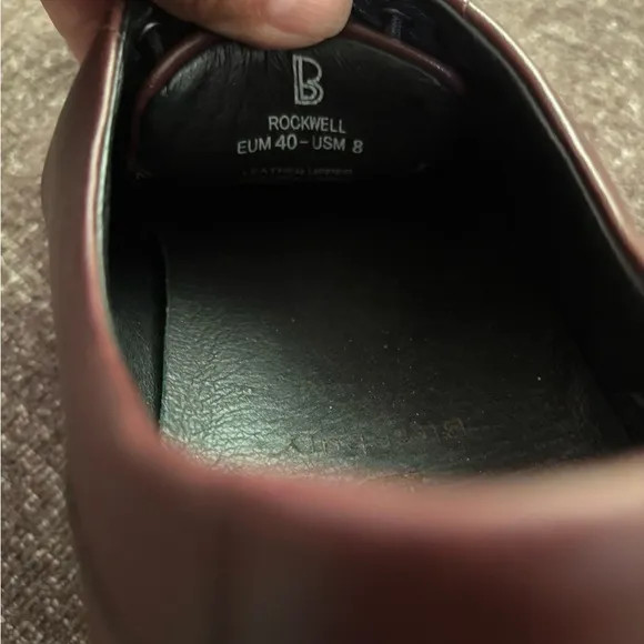 Brown  Leather Rockwell Birchbury Men's Dress Shoes Size 8