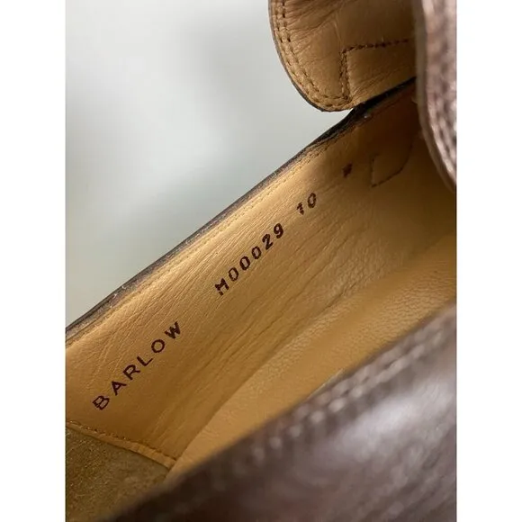 Bruno Magli Barlow Loafer Shoes Brown Leather Men Size 10 W Career Formal