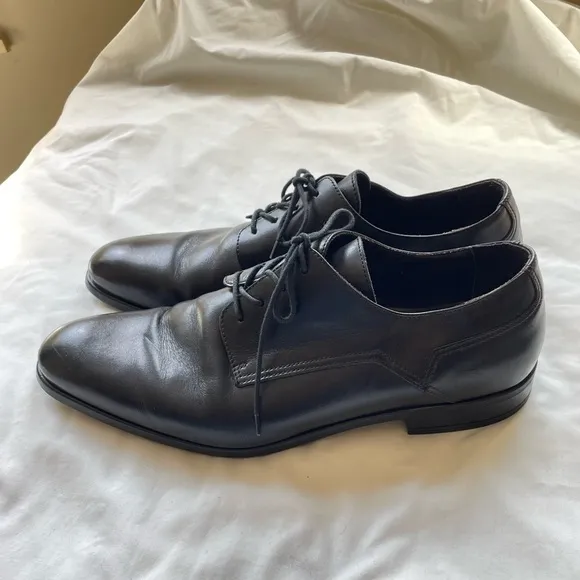 Bruno Magli Maitland Leather Derby Shoe in Black Size 11.5