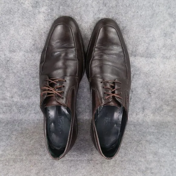 Bruno Magli Shoes Mens 9.5 Oxfords Derby Classic Leather Brown Dress Formal City