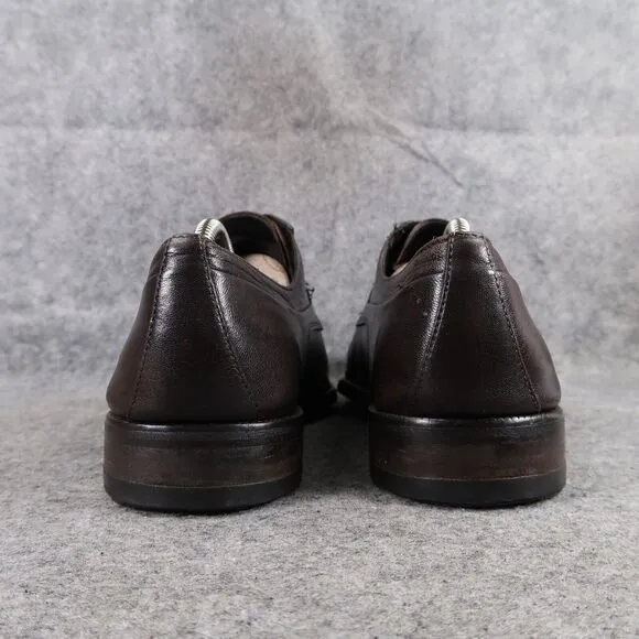 Bruno Magli Shoes Mens 9.5 Oxfords Derby Classic Leather Brown Dress Formal City