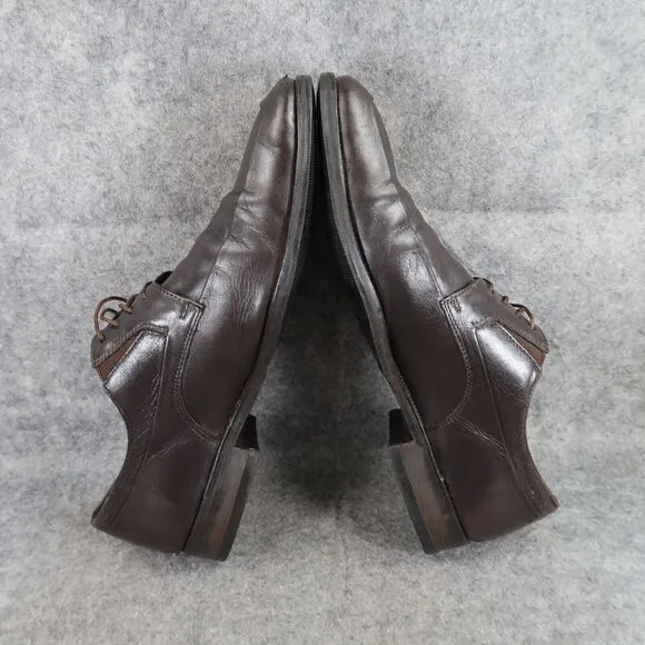 Bruno Magli Shoes Mens 9.5 Oxfords Derby Classic Leather Brown Dress Formal City