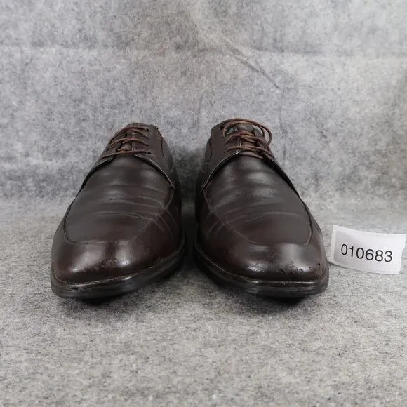 Bruno Magli Shoes Mens 9.5 Oxfords Derby Classic Leather Brown Dress Formal City