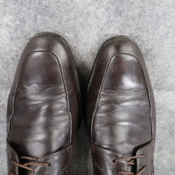Bruno Magli Shoes Mens 9.5 Oxfords Derby Classic Leather Brown Dress Formal City