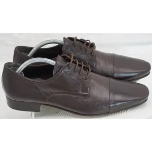 Bruno Magli Shoes Mens 9D Brown Leather Cape Toe Oxford Italian Made