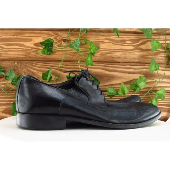 Bruno Magli Shoes Sz‎ 10.5 M Black Derby Oxfords Leather Men
