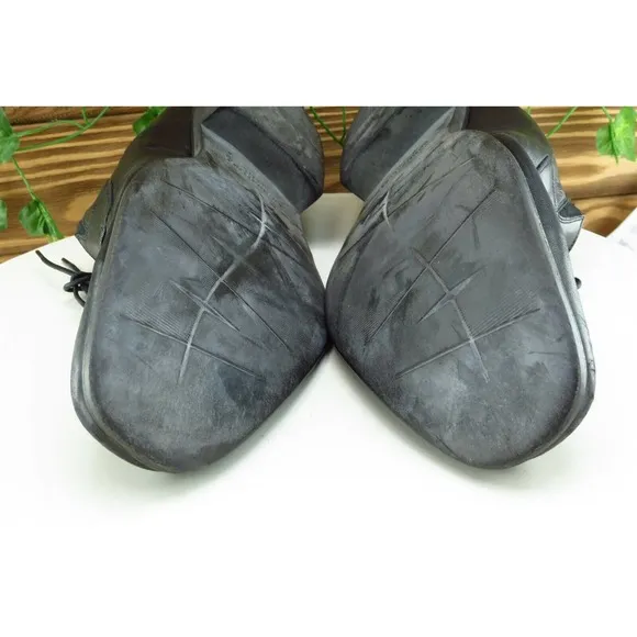 Bruno Magli Shoes Sz‎ 10.5 M Black Derby Oxfords Leather Men
