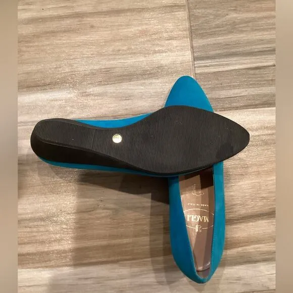 Bruno Magli Vintage Teal Slip On Shoes in Size 7-In Excellent Preloved Cond.