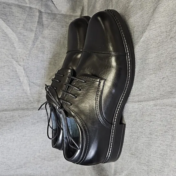 Bruno Marc Men's Downing Wide Dress Shoes, Black, Size 10.5 (#621)