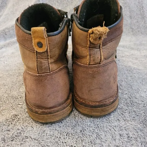 BUll Boxer Redmond Mens Boots Size 10 Cognac Leather Handmade Side Zip 17304