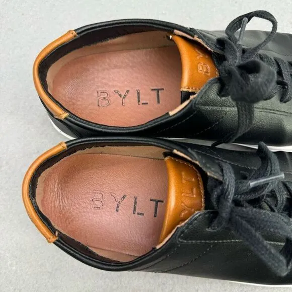 BYLT Basics  Everyday Shoes - Black Leather Size 9