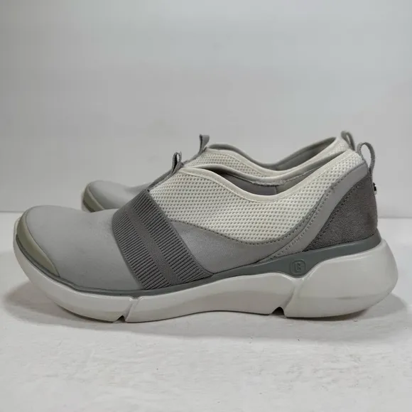 Bzees Haven Gray White Slip-On Shoes Women Size 9M